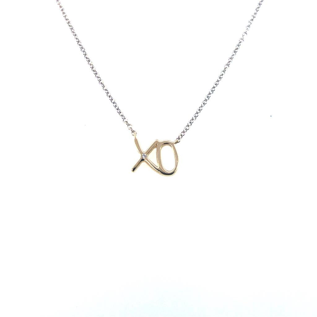 XO Diamond Pendant