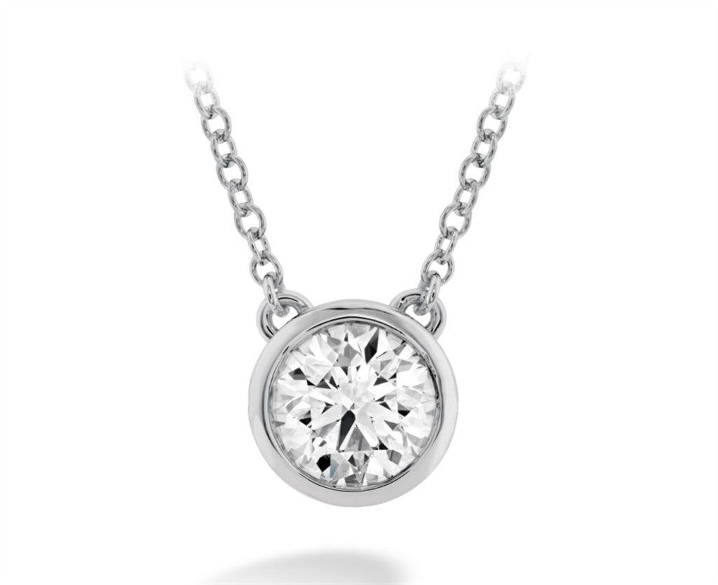 Hearts on Fire Classic Bezel Solitaire Pendant