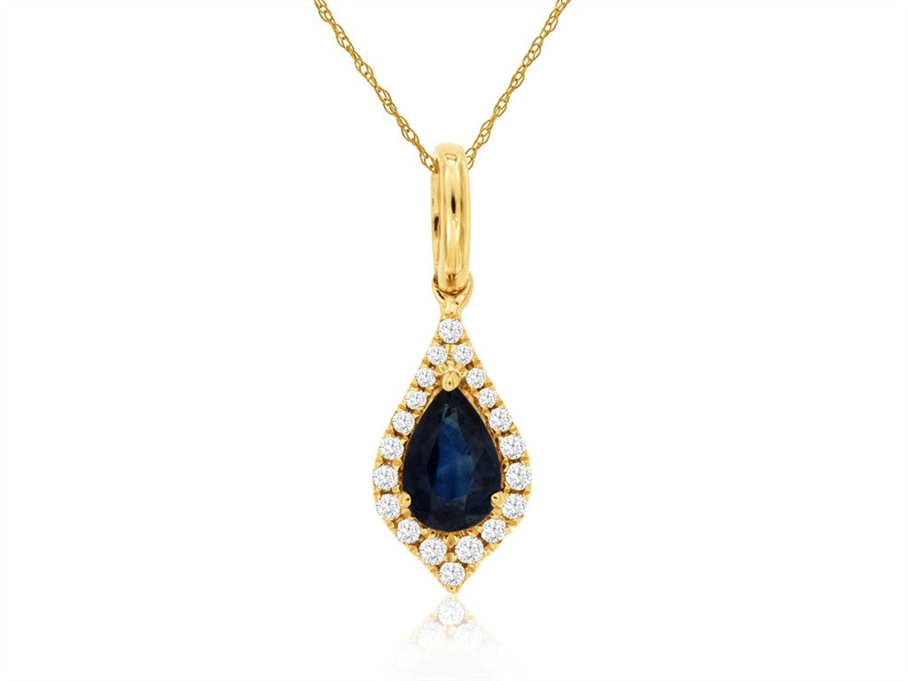 Sapphire & Diamond Pendant