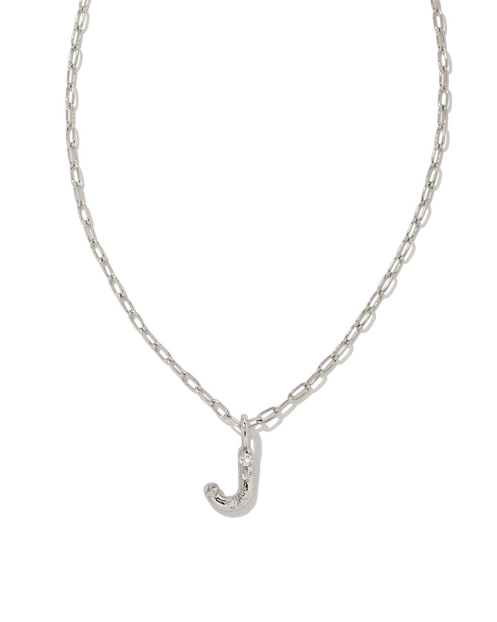 Kendra Scott Crystal Letter J Pendant Necklace