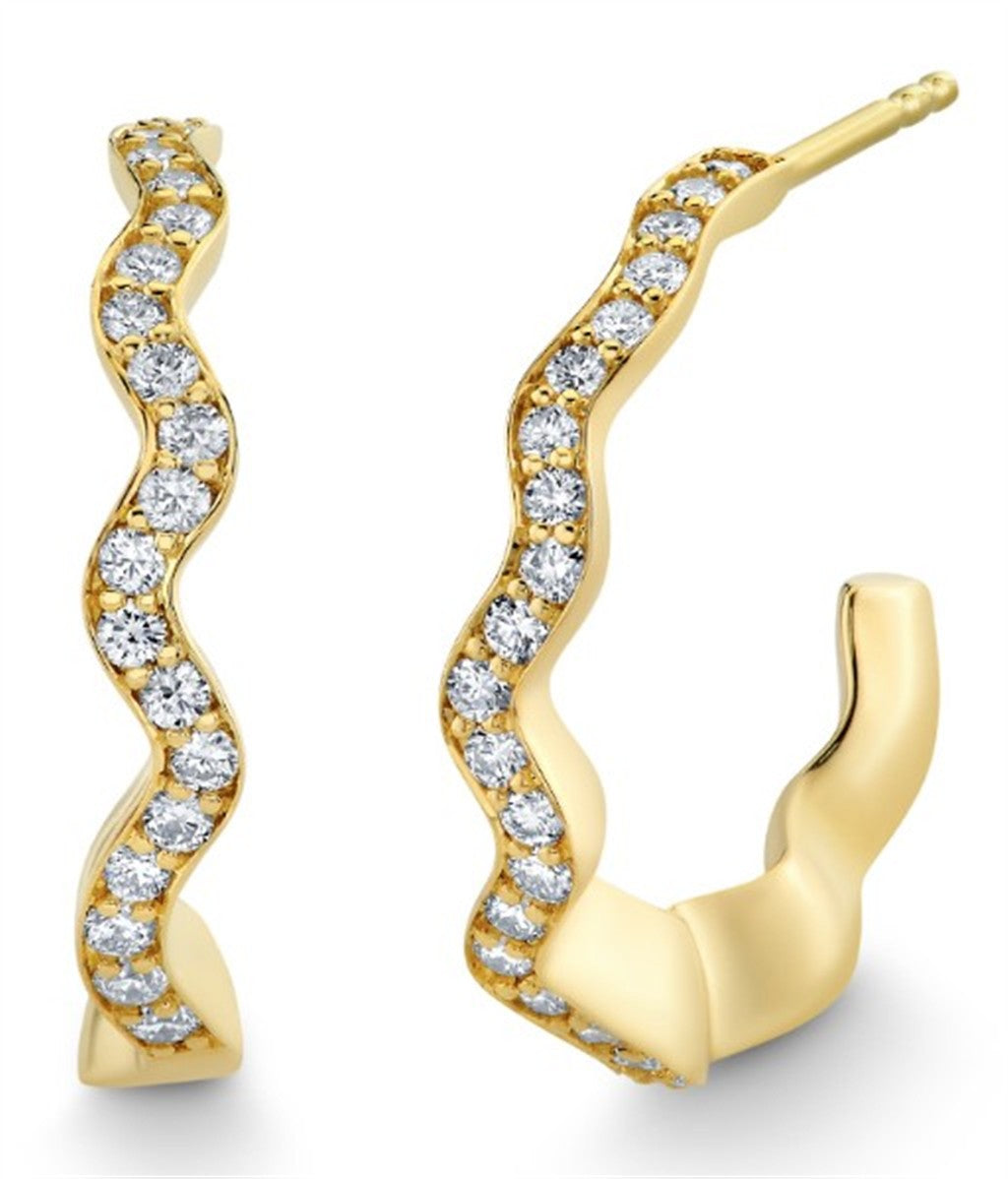Diamond Hoop Earrings