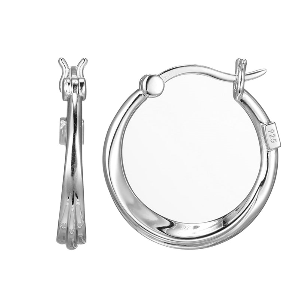 ELLE SWIRL HOOP EARRINGS