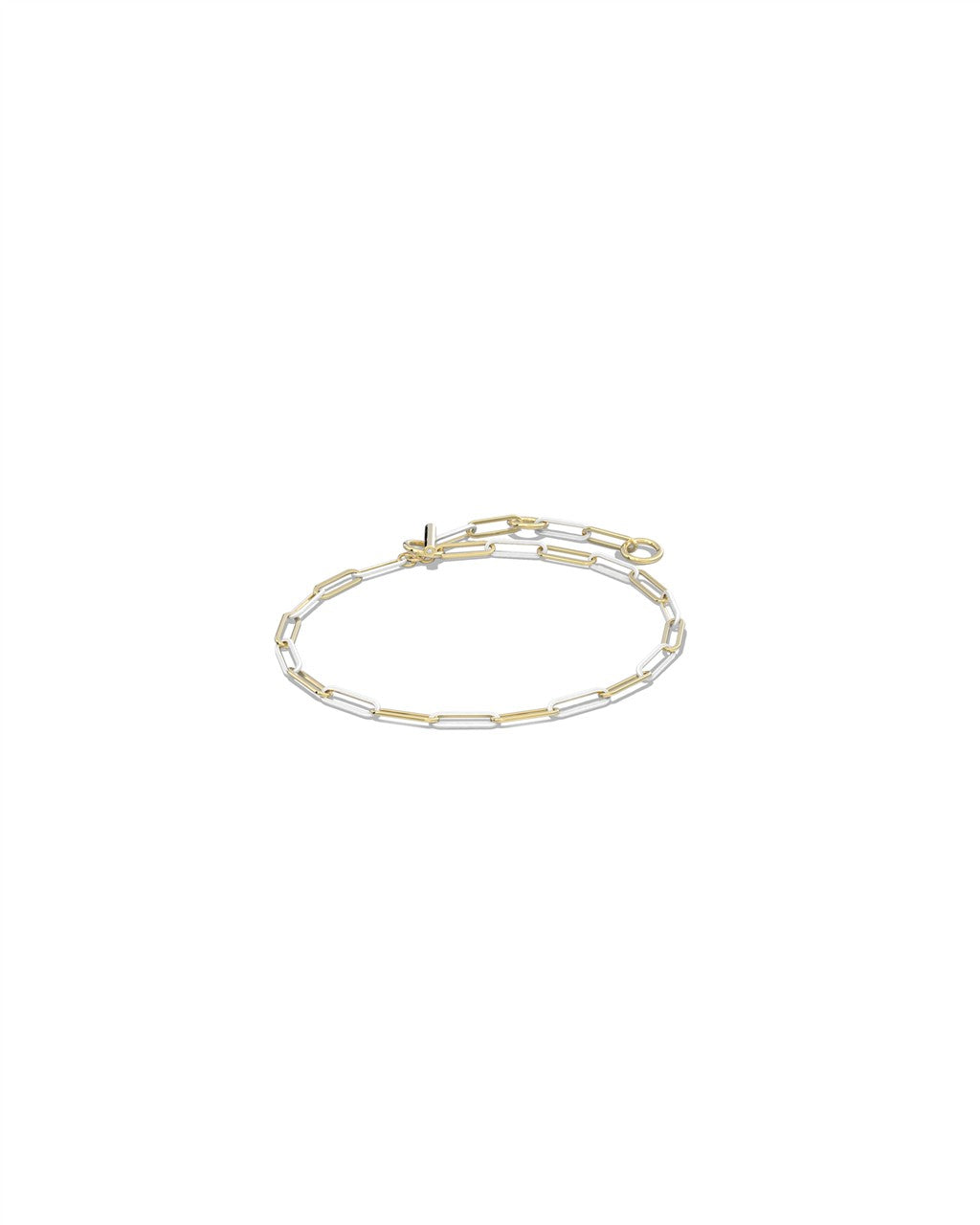Courtney Enamel Link and Chain Bracelet