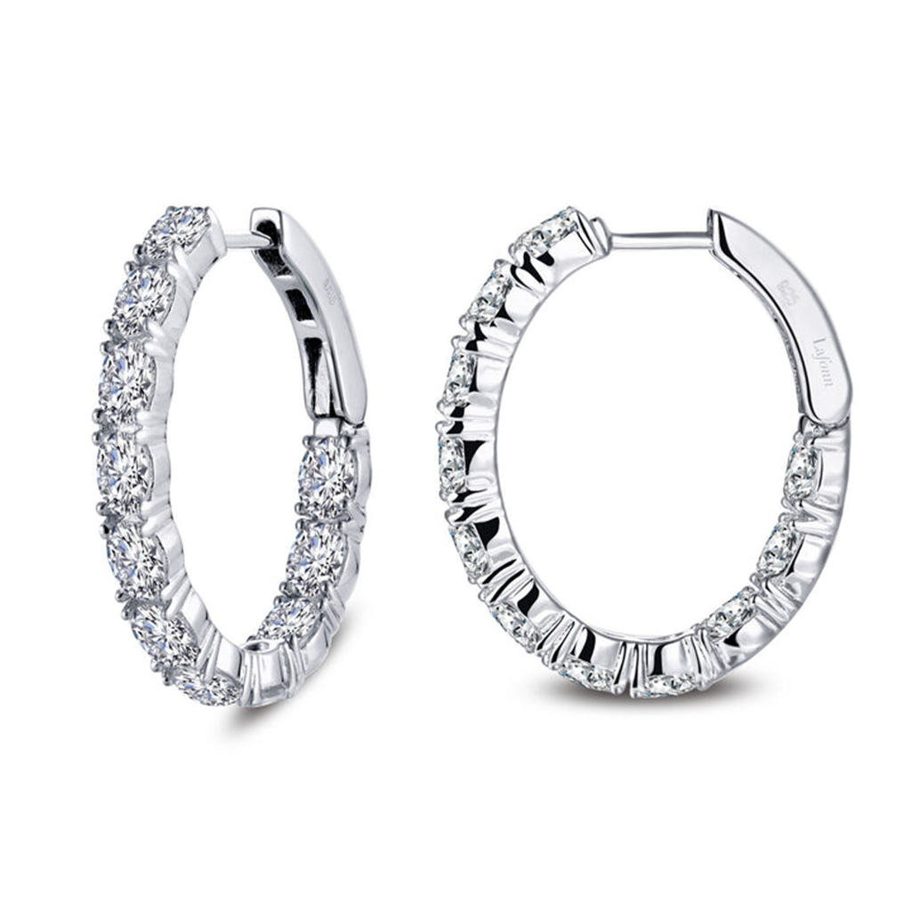 Lafonn Oval Hoop Earrings