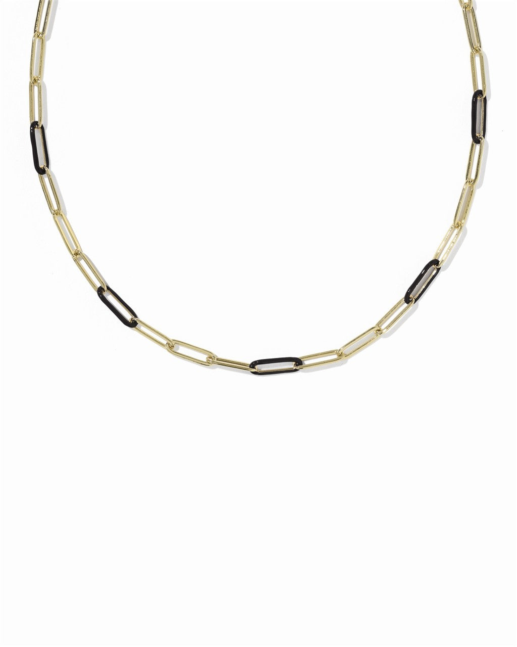 Courtney Enamel Link and Chain Necklace