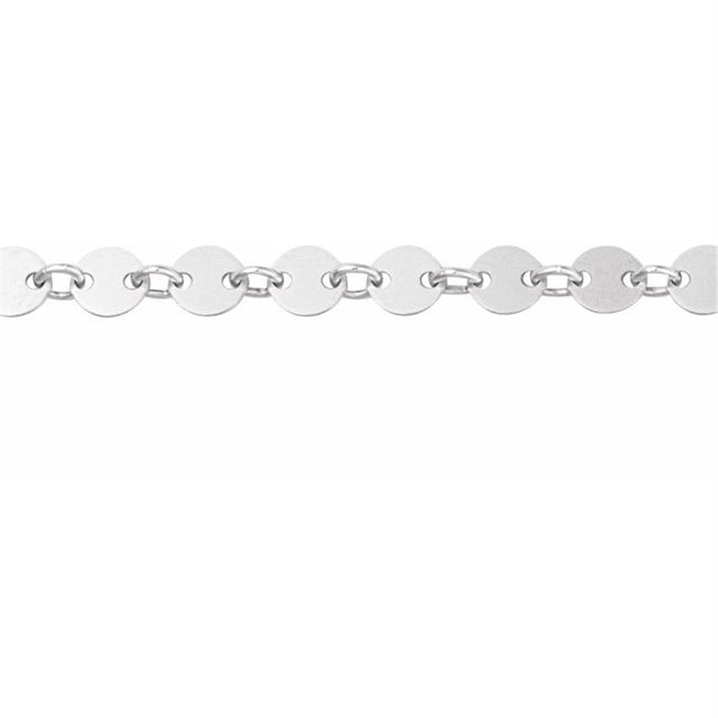 Sterling Silver 4 mm Mirror Chain by the Inch