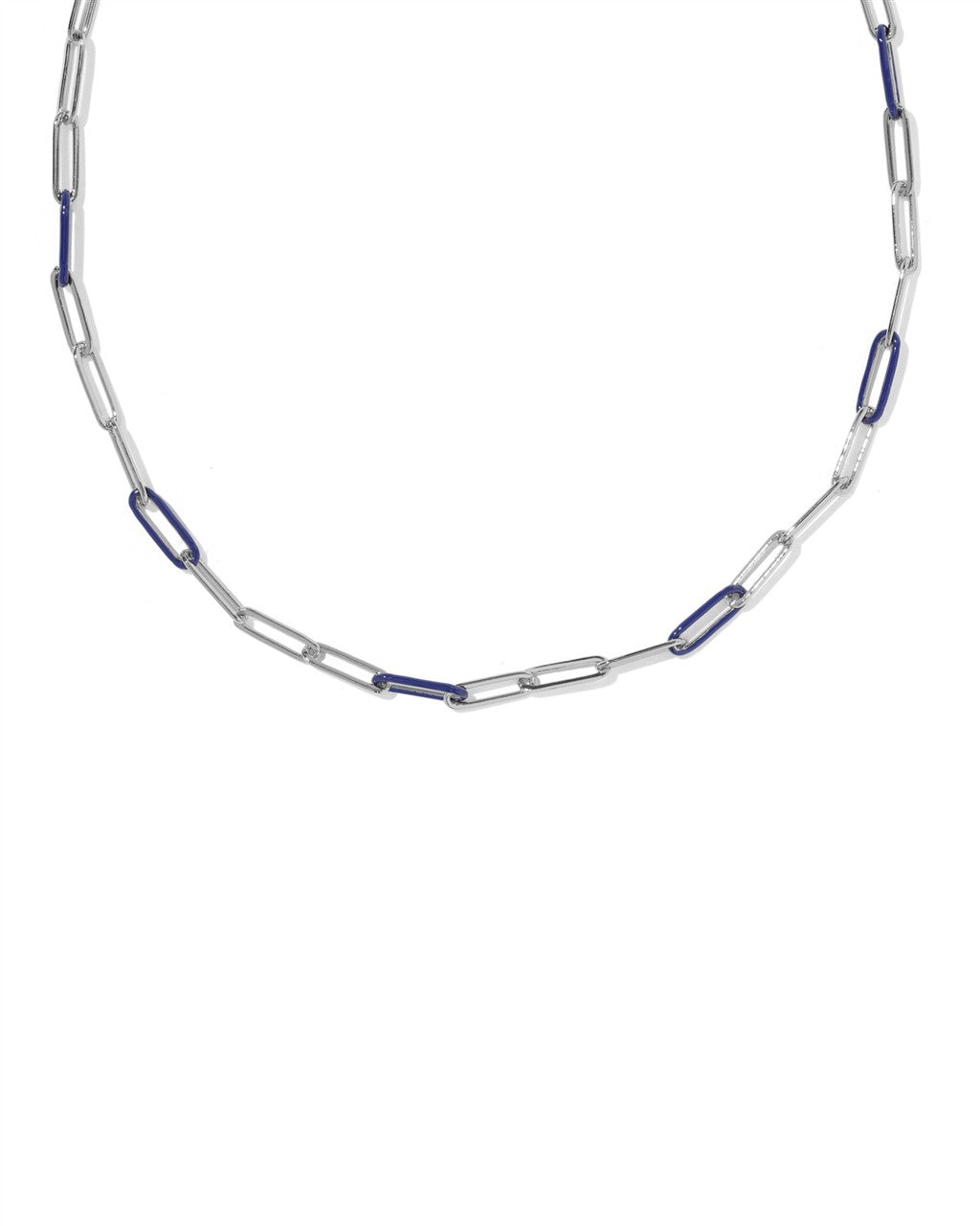 Courtney Enamel Link and Chain Necklace
