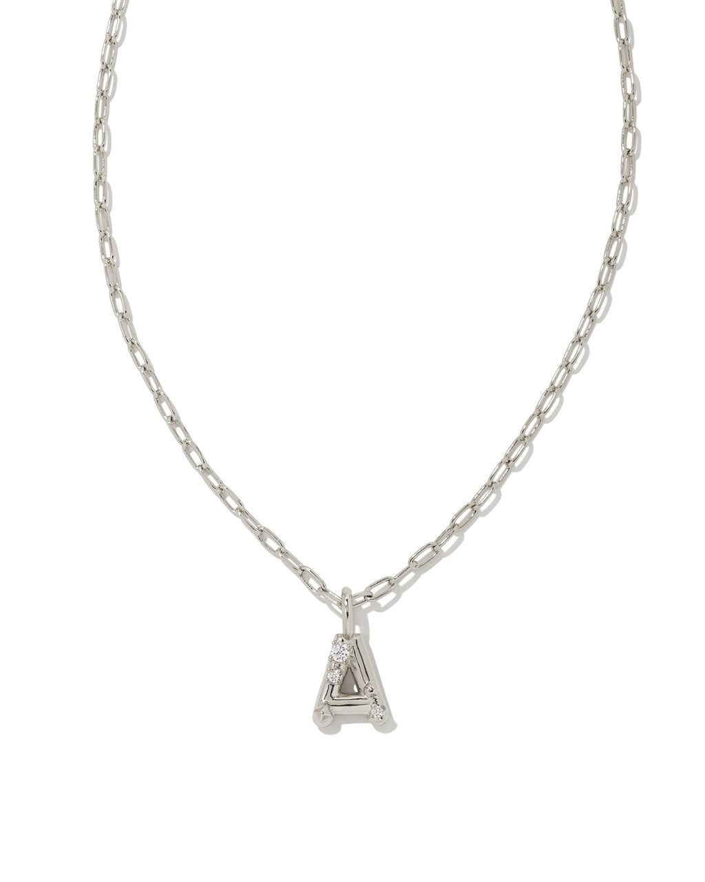 Kendra Scott Crystal Letter A Pendant Necklace