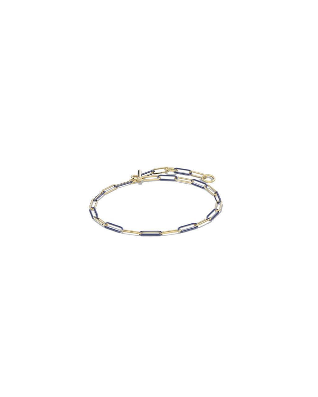 Courtney Enamel Link and Chain Bracelet