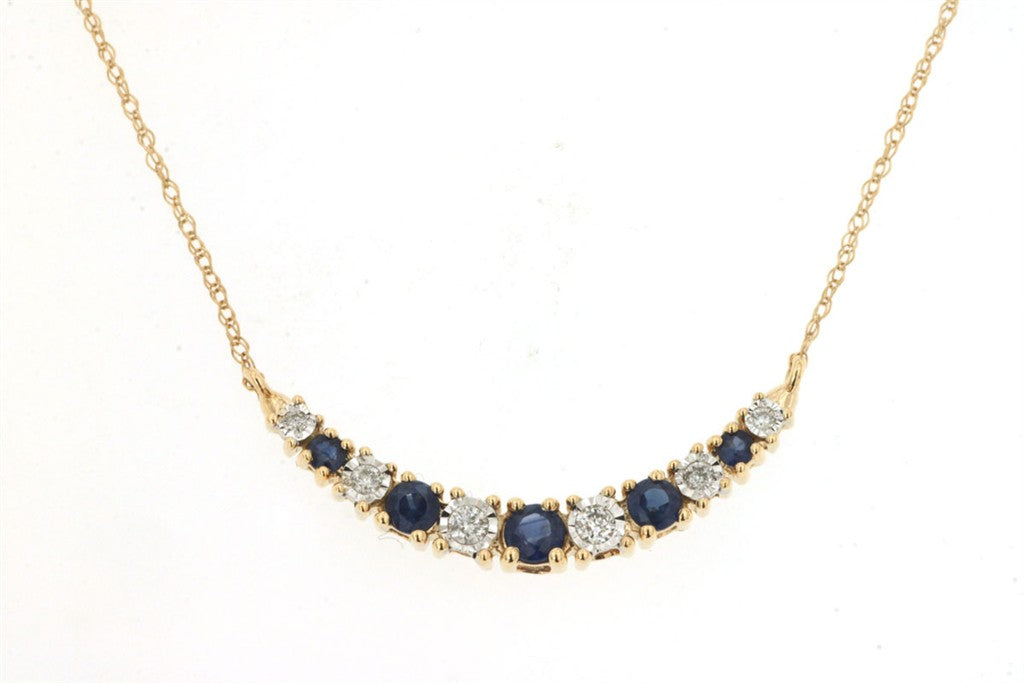 Sapphire & Diamond Pendant