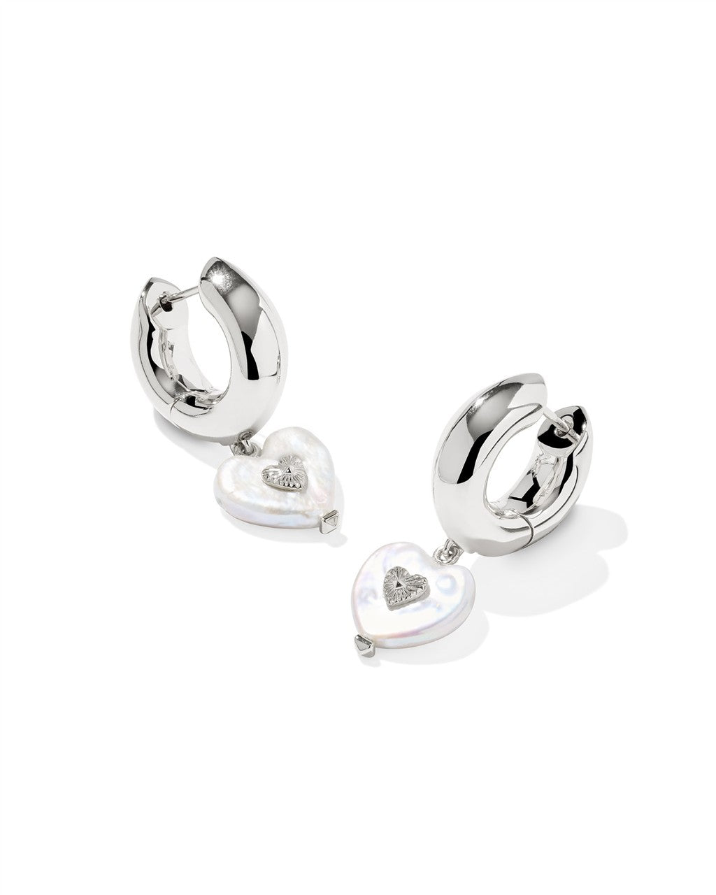 Heart Huggie Earrings