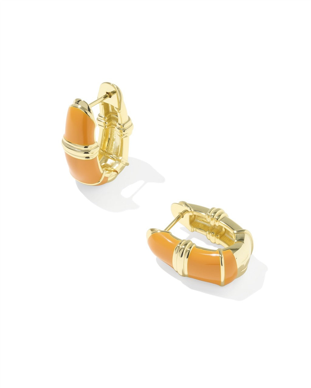 Courtney Enamel Huggie Earrings